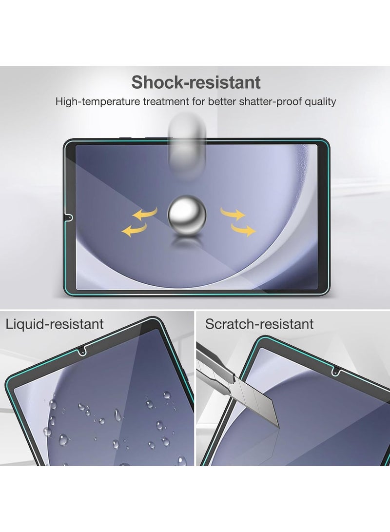 VKL 2 Pack Screen Protector for Galaxy Tab A9 8.7 Inch 2023, 9H Hardness Tempered Glass HD Clear Screen Film Guard for 8.7" Galaxy Tab A9 Tablet SM-X110/X115/X117 - Image 5