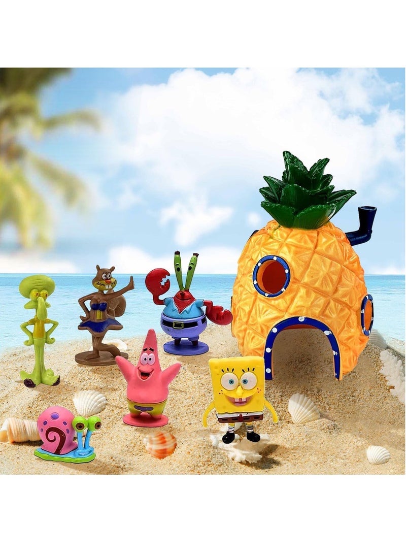 SpongeBob Aquarium Decoration Set - 7 Pieces - Image 4