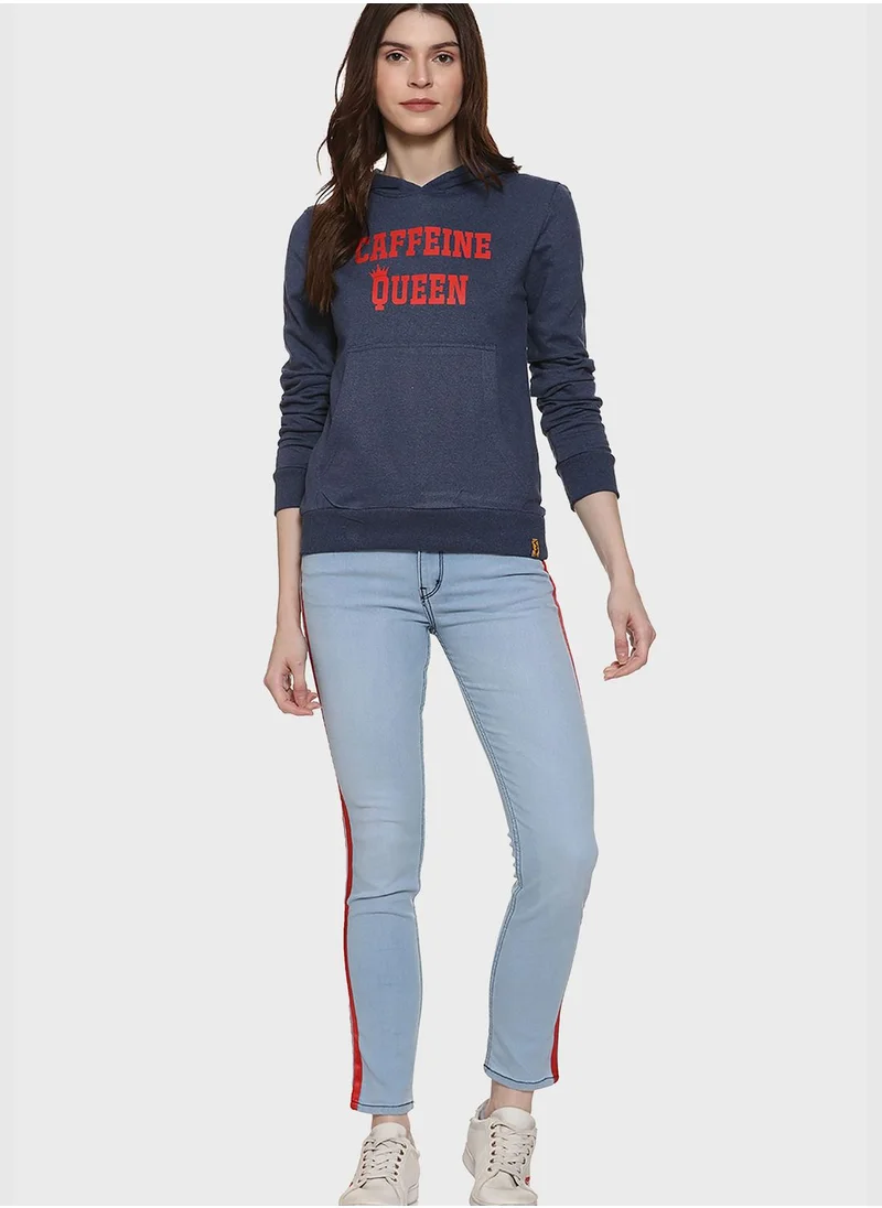 Campus Sutra Jeans with Side Stripes
