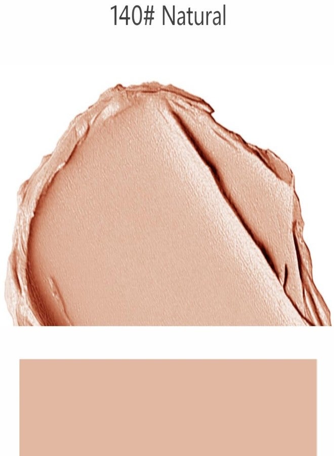 GOERTI Lightweight Foundation Stick with Brush, Buildable Coverage Concealer, Flawless Face Makeup for Dark Circles Acne & Blemishes, Long-Wear Breathable Matte Finish, Travel Size (140# Natural beige) - Image 2