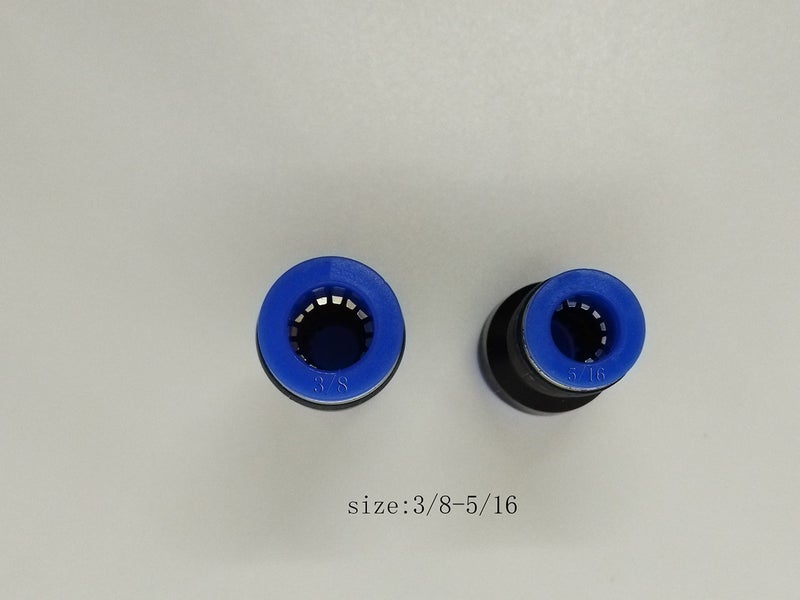 ROZESAZZ zjxed 3/8" OD x 5/16" OD Pneumatic quick Connector Push to Connect fittings Straight reducer Union/Coupler (Pack of 10) - Image 2