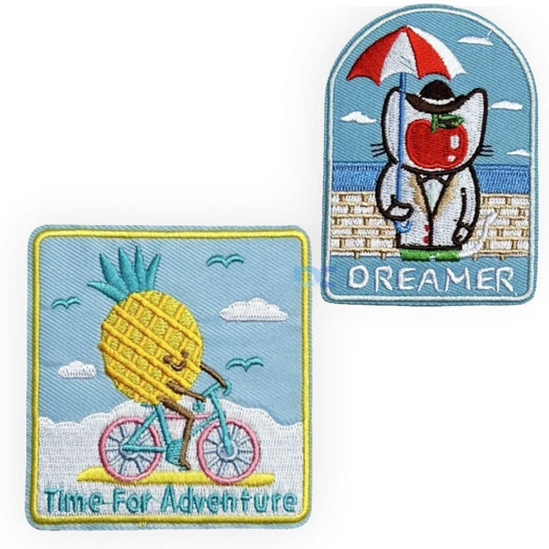 Daily Crafts Daily Crafts 2 Baby Pinepple Cute Cartoon Applique Embroidery Iron on Repair Patches for Jackets Jeans Bags Totes DIY Patches - Image 2