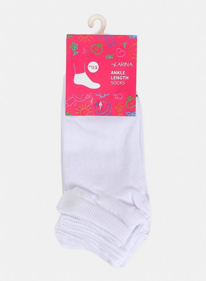 Carina Girly Ankle Length Socks - 5 Pairs - Image 2