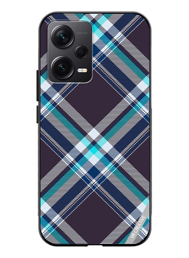 VR CREATIVE Protective Case Cover For Xiaomi Redmi Note 12 Discovery Checkered Design Multicolour - Image 1