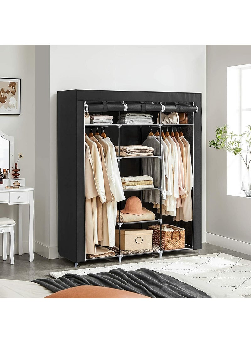 Roman Gifts Premium Fabric Wardrobe with Shelves & Hanging Rods – Elegant Storage Organizer for Clothes & Accessories - Image 5