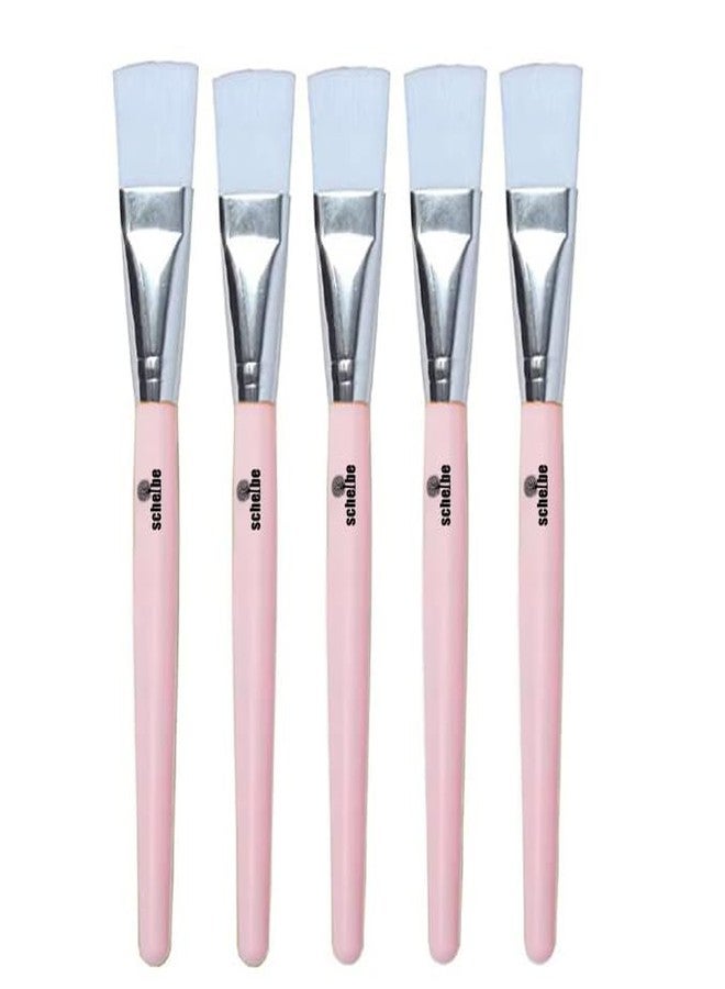 Scheibe Pink Face Pack Brush Set, Set of 5 - Image 2