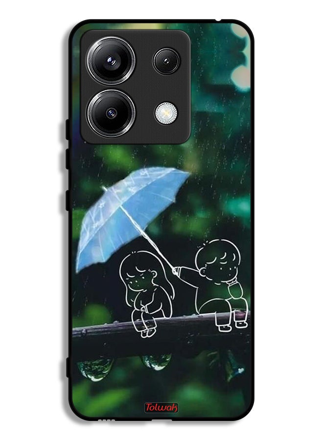 Tolwak Xiaomi Redmi Note 13 Pro 5G Protective Case Cover Couple Abstract Art - Image 1