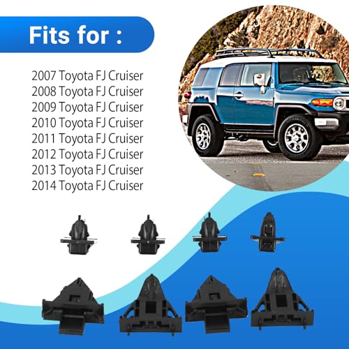 CULMKARI 8pcs Front Fender Moulding Clip Upper Panel Retainer Kit Fits Toyota FJ Cruiser 2007-2014 - Image 2