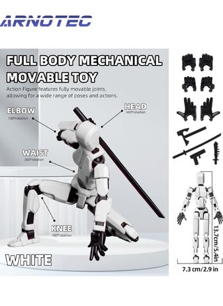Action Figure T13 Action Figure 3D Printing Robot Lucky 13 Multi-Joint Movable Action Figure Desktop Decoration Game Lovers Need Assembly - pzsku/ZEDC6AF2E9C95C90D302FZ/45/1748601422/b37f5553-b16e-4e97-9b7f-767bb5d767a0