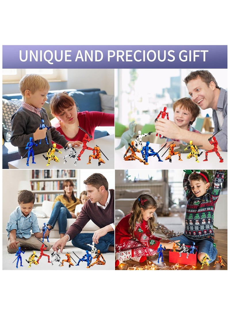 Action Figure T13 Action Figure 3D Printing Robot Lucky 13 Multi-Joint Movable Action Figure Desktop Decoration Game Lovers Need Assembly
