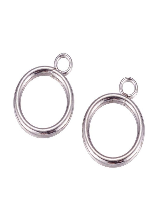KISSITTY 50 Sets Stainless Steel Round Toggle Clasps Metal Bracelet Making Jewelry Clasps - Image 2