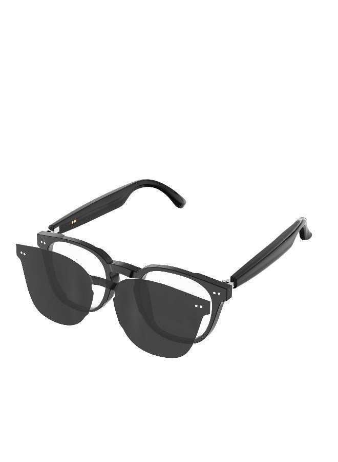 HYUNDAI Smart and Fashion Glasses with Two Lens, Magnetic Lens, One for Multipurposes Bluetooth Speaker with AI - Casual, Office, Outdoor Sports UV Protection, UV400 Polarized Sunglasses, Real-Time Translation in 144 Languages, Music, Phone Calls & AI Chat - Image 1