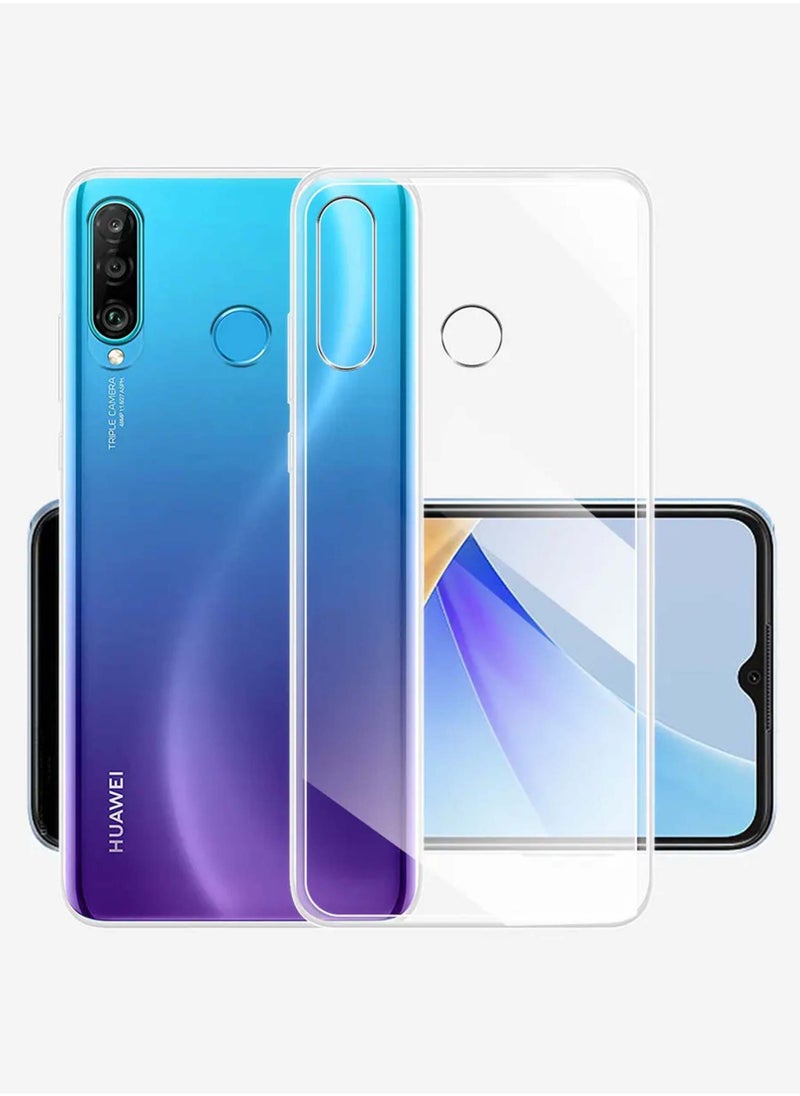Generic جراب خلفي شفاف مقاوم للصدمات من السيليكون لهاتف Huawei P30 Lite  - Image 1