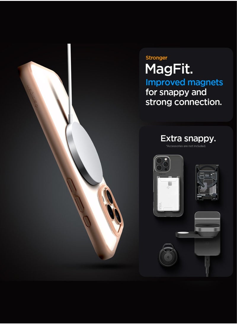 Spigen Ultra Hybrid MagFit for iPhone 16 Pro Max Case Cover with MagSafe (2024) - Rose Titanium  - Image 5