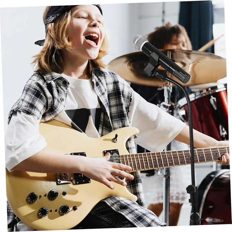 Heavy Duty Adjustable Floor Microphone Stand With Clamp And Carrying Bag For Singing Recording - Image 4