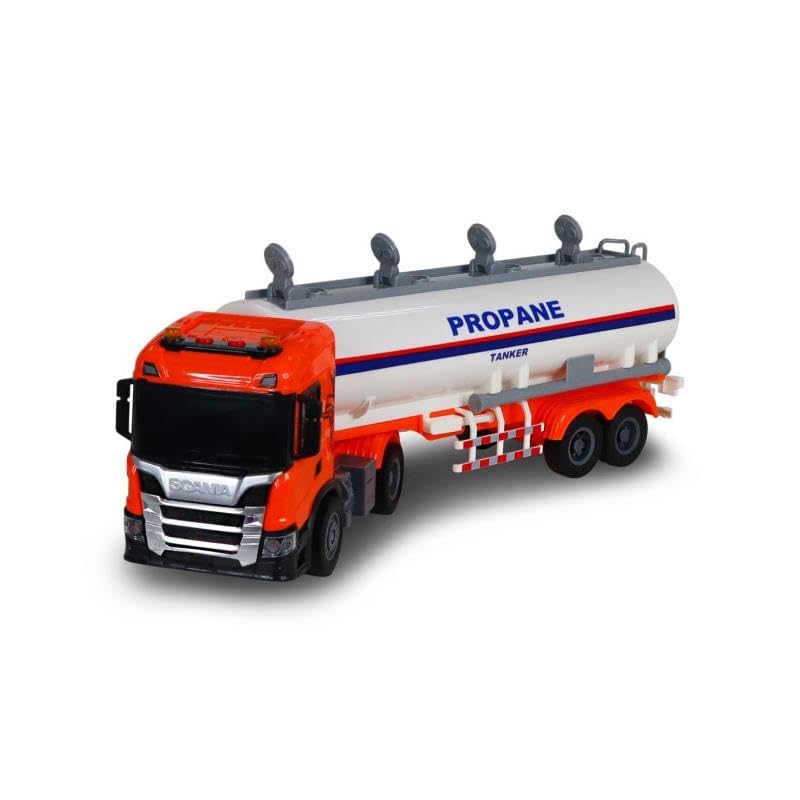 The Toys Home Officially Licensed Scania Toy Propane Tanker Truck with Lights & Sounds – Large 42cm Fuel Tanker Toy Vehicle for Kids – Realistic Gas Transport Truck - Image 1