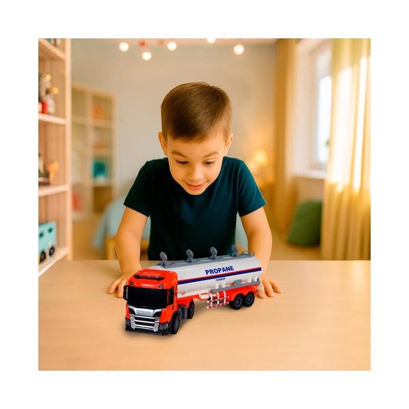 The Toys Home Officially Licensed Scania Toy Propane Tanker Truck with Lights & Sounds – Large 42cm Fuel Tanker Toy Vehicle for Kids – Realistic Gas Transport Truck - Image 4