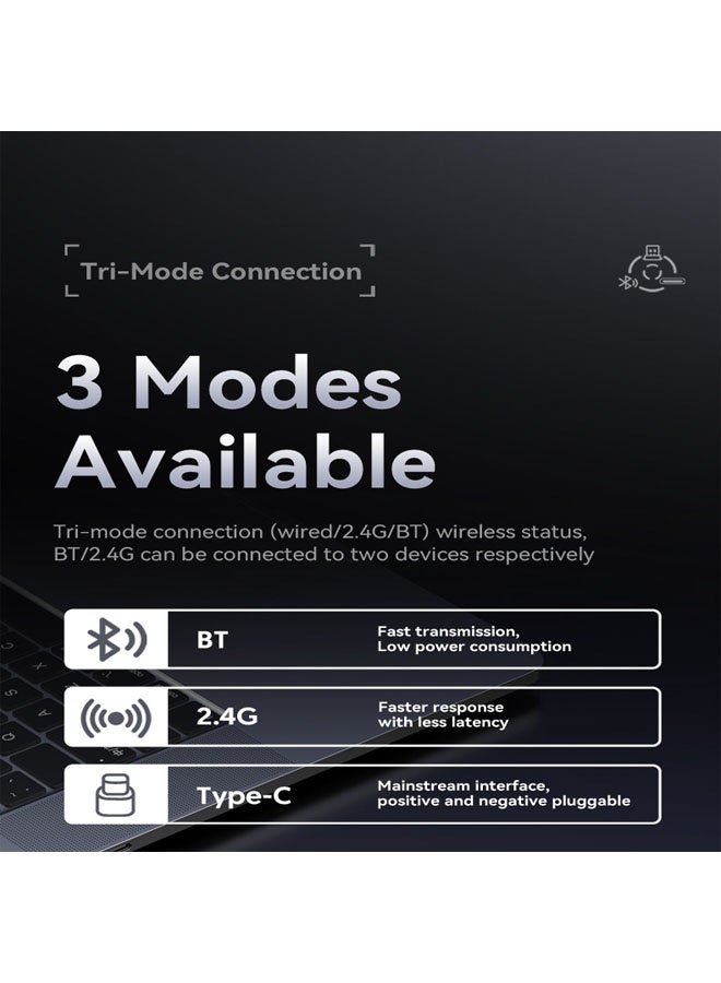 Attack Shark X3 mouse lightweight PAW3395 gaming three-mode wireless mouse gift for family and friends - Image 5