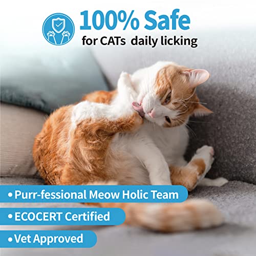 Mooncat Waterless Shampoo & Brush Kit for Longhair Cats | Complete Grooming System for Detangling, Deshedding & Matted Fur | Licking Safe No-Rinse Foam with Gentle Silicone Massager - Made in Taiwan - Image 5
