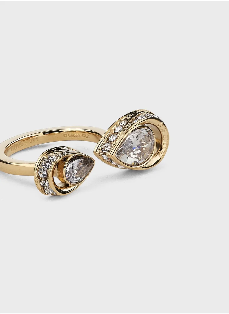 GUESS Crystal Drop Ring
