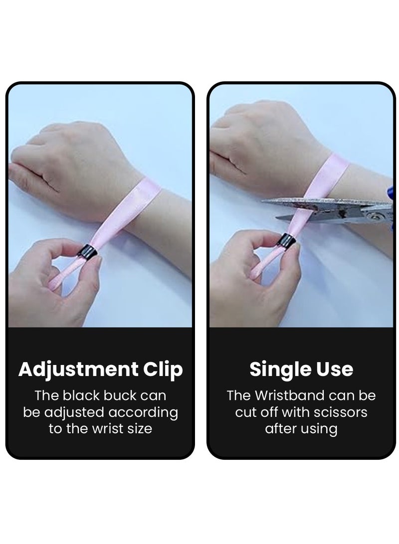 PRINTSHOP4ME Cloth Event Wristbands, Wristbands for Events - Soft Fabric Wristbands for Admission, Identification and Security at Events - Perfect for Parties, Festivals, Concerts - Image 3