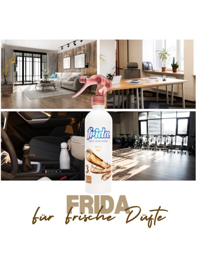 Frida Aqua Sensations Oud Air Freshener, 460ml(Pack of 2) - Image 3