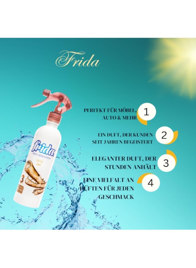 Frida Aqua Sensations Oud Air Freshener, 460ml(Pack of 2) - Image 5