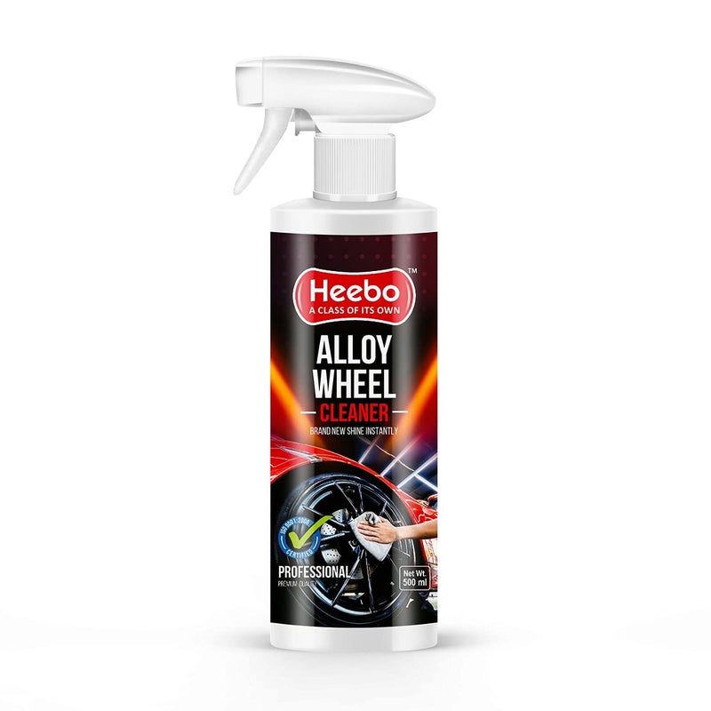 Heebo Alloy Wheel Cleaner Spray 500 ml - Pack 2 | Used to Remove Dirt Mud Grease Road Grim Brake Drum Dust & Tar | Safe to Use on All Types of Wheels | Car Alloy Rim Cleaner | Car Alloy Wheel Cleaner - Image 1