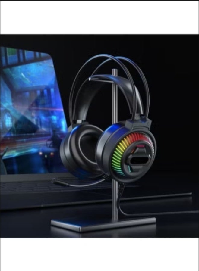 Gaming Headset with Microphone, Gaming Headphones for PS4 PS5 Xbox One PC with RGB Lights, PlayStation Headset with Noise Reduction 7.1 Surround Sound Over-Ear and Wired 3.5mm Jack  - Image 4