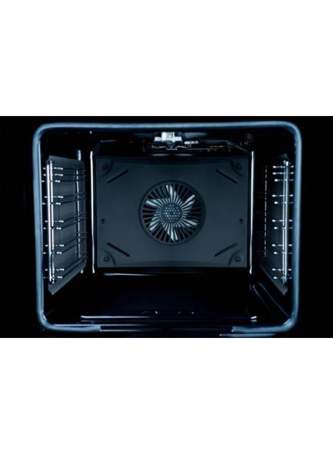 Ocean OOGR65IBECF2SVC, Built‑in Digital Gas Oven with Grill, 60 cm, 69 Liters, Stainless Steel/Black Glass - Image 2