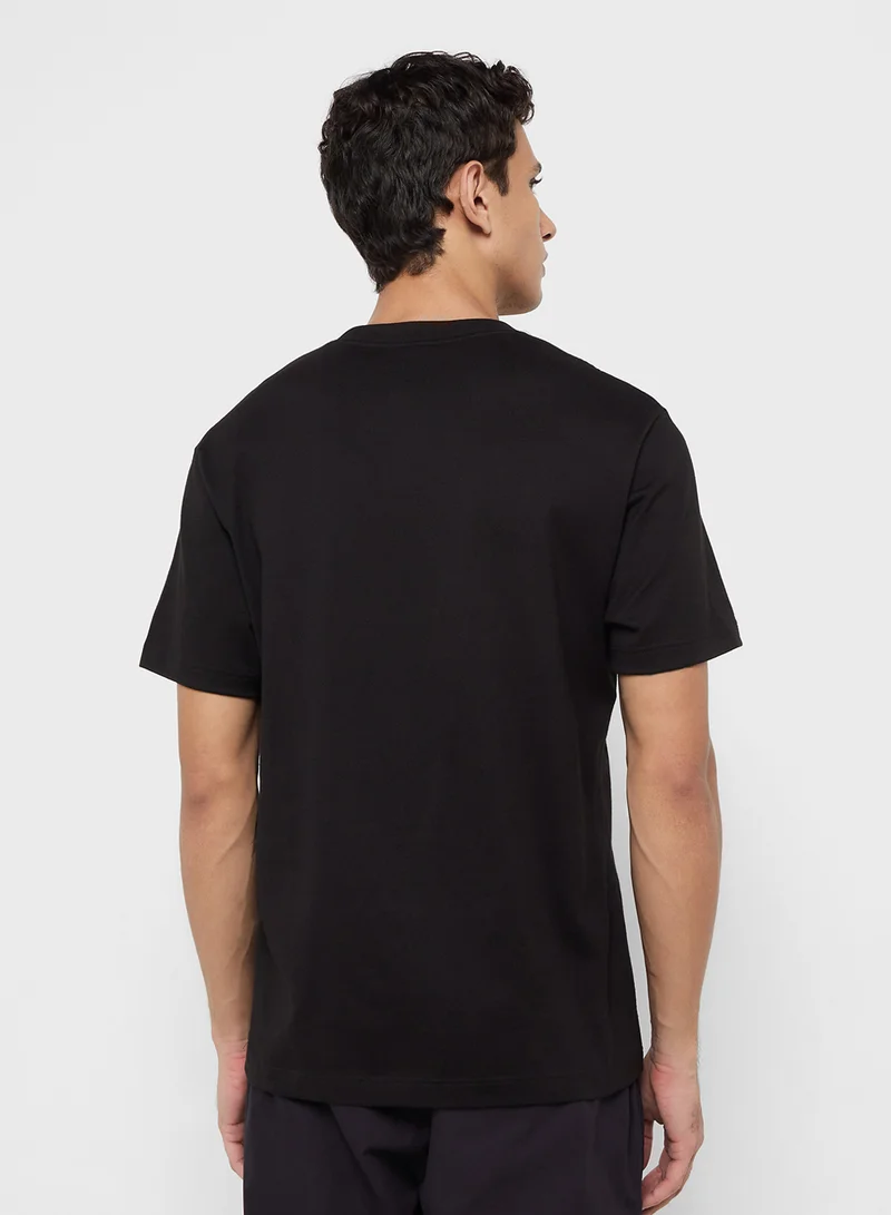 LACOSTE Embroidered Crew Neck T-Shirt