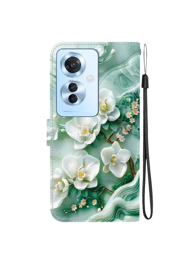 اس-توب جراب هاتف OPPO Reno11 F Global Crystal Texture ملون من الجلد - Image 3