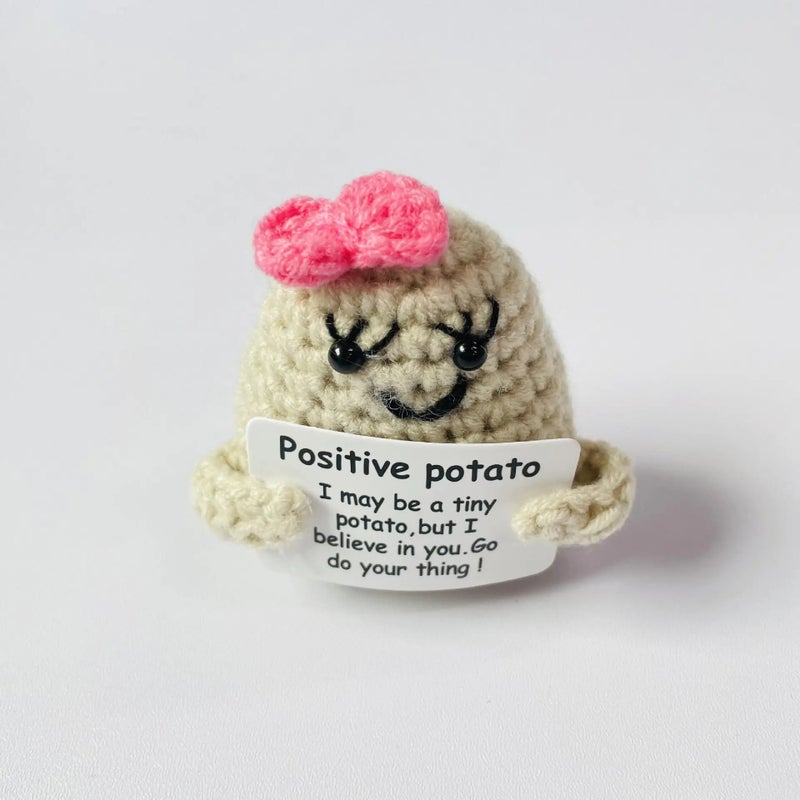 Y&D Handmade Crochet Kit Toys Keychain Whole Sale Dolls Yarn Doll Cute Plush Kids Gift  Free Sample Positive Potato - Image 1