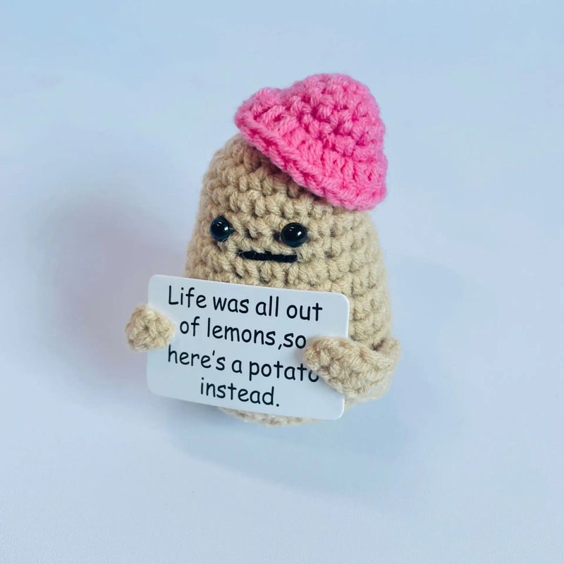Y&D Handmade Crochet Kit Toys Keychain Whole Sale Dolls Yarn Doll Cute Plush Kids Gift  Free Sample Positive Potato - Image 5