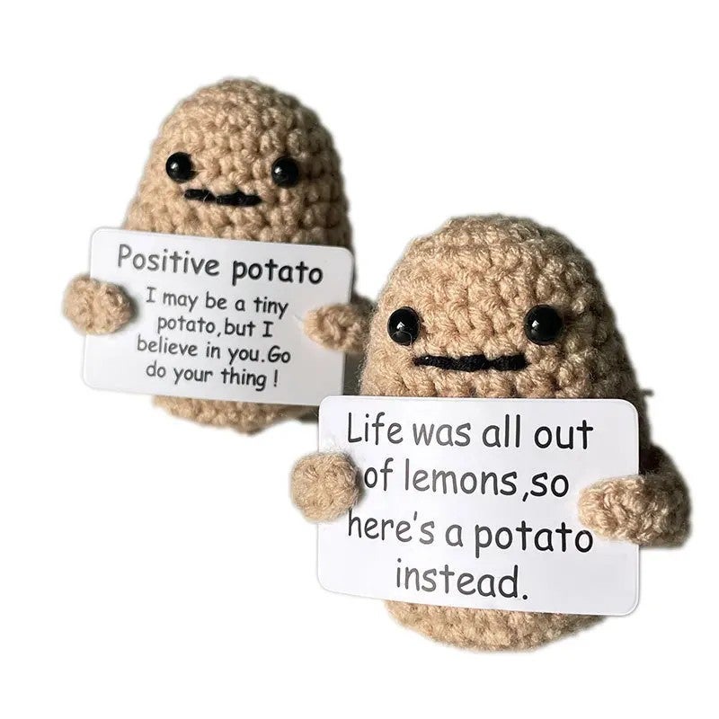 Y&D Handmade Crochet Kit Toys Keychain Whole Sale Dolls Yarn Doll Cute Plush Kids Gift  Free Sample Positive Potato - Image 2