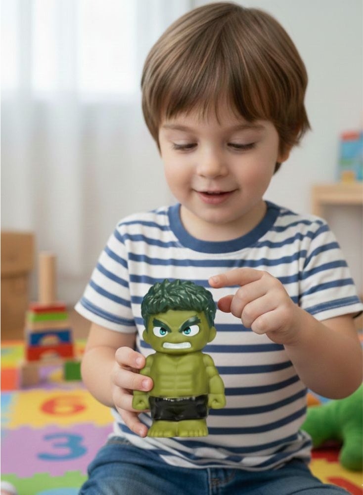 بريميم لعبة هالك بوب هيد - مجسم صغير قابل للتجميع لشخصية البطل الخارق الأخضر من أفنجرز - Image 3