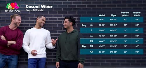 Fruit Of The Loom Mens Eversoft Fleece Elastic Bottom With Pockets, Relaxed Fit, Moisture Wicking, Breathable Sweatpants, Grey Heather, XX-Large US - Image 5