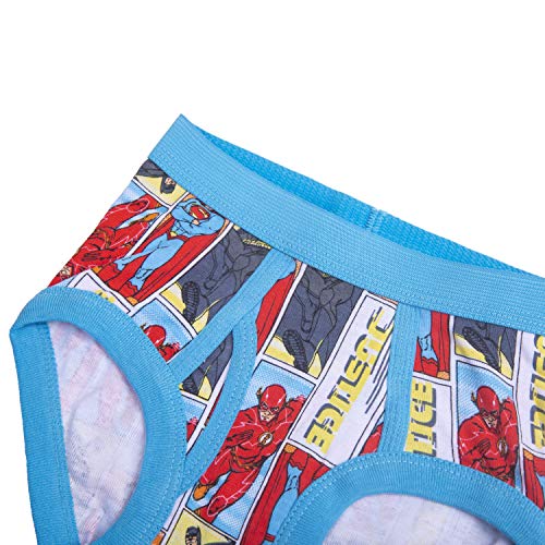 DC Comics 100% Cotton Briefs with Prints Including Superman, Batman, The Flash Logos, Sizes 2/3T, 4T, 4, 6, 8 - Image 3
