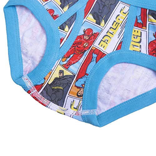 DC Comics 100% Cotton Briefs with Prints Including Superman, Batman, The Flash Logos, Sizes 2/3T, 4T, 4, 6, 8 - Image 2