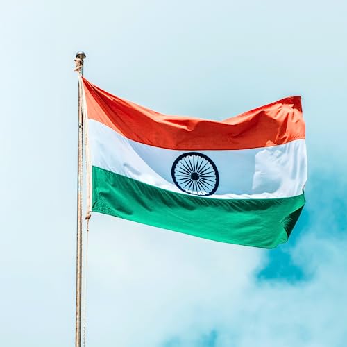 SWATRIC Indian Flag by IIT Delhi Startup | Size (8 ft x 12 ft) All Weather Flag, Fade Resistant, Double Stitched Tiranga, Satin Fabric - Image 1