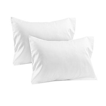 Travel Pillowcase 14x20 500 Thread Count Egyptian Cotton Set of 2 Toddler Pillowcase Zipper Closer 100 Egyptian Cotton Toddler Travel 14x20 Zipper White Solid