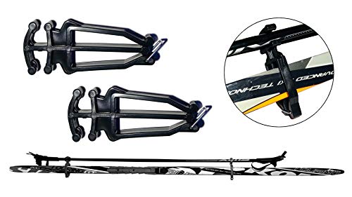 Bagdent Cross Country Skis and Poles Holder – 1 Pair, Universal Nordic Ski Pole Carrier (Black) - Image 4