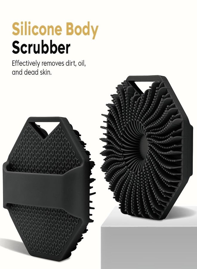 Multibrite Silicone Body Scrubber - Deep Cleansing & Exfoliating Shower Brush for Soft, Smooth Skin, Improves Skin Texture, Boosts Circulation, Gentle & Hygienic Bath Scrubber for Men & Women - Image 2