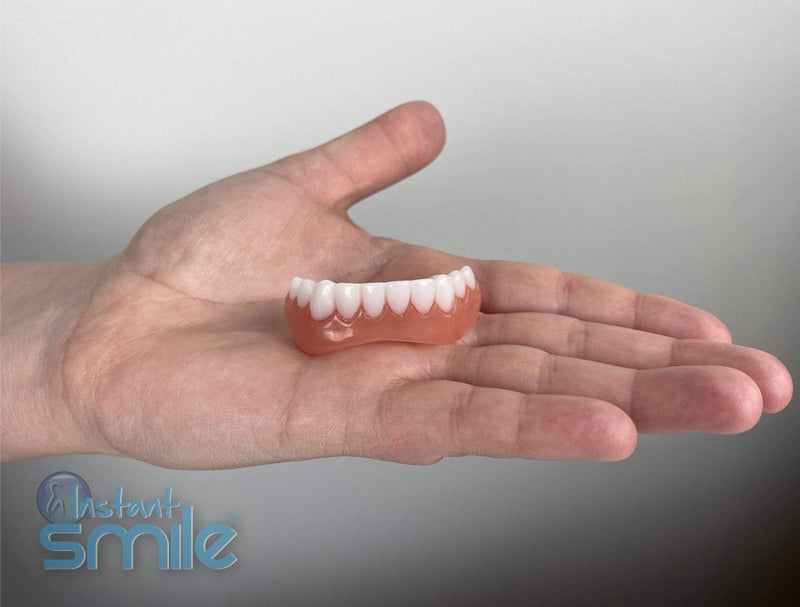 Instant Smile Handmade Bright White Lower Veneer - Image 5