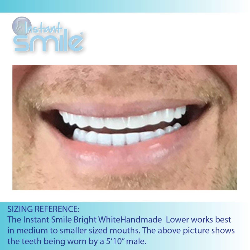 Instant Smile Handmade Bright White Lower Veneer - Image 2