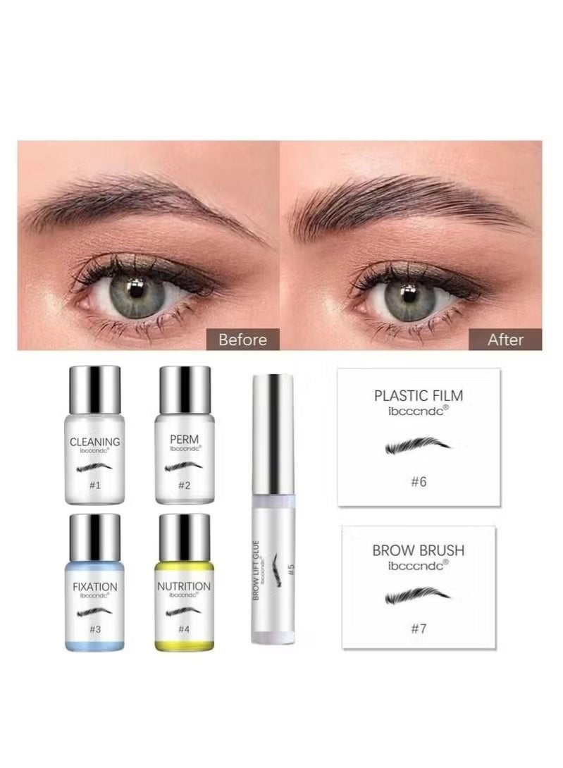 ibcccndc Brow Lamination Kit Eyebrow Lifting and Perming Lash Lift Professional Eyebrows Lift Styling Kit Suitable for DIY and Salon Use - Image 2