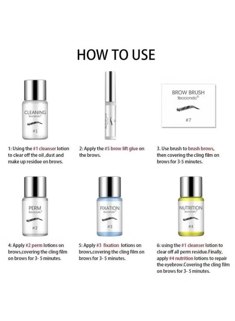 ibcccndc Brow Lamination Kit Eyebrow Lifting and Perming Lash Lift Professional Eyebrows Lift Styling Kit Suitable for DIY and Salon Use - Image 3