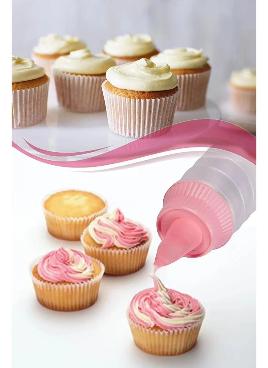 Royaleks 6 Head Kitchen Cake Cream Squeezing Decorating Pump Apparatus Set