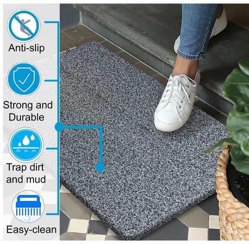 NESTPRIME Rubber Anti Slip Bathmat for BathroomKitchen Waterproof Anti Skid Mats for Home EntranceLiving Room RugsFloor Mats for Home Office Multipurpose Use 2x6 Feet Grey - Image 4