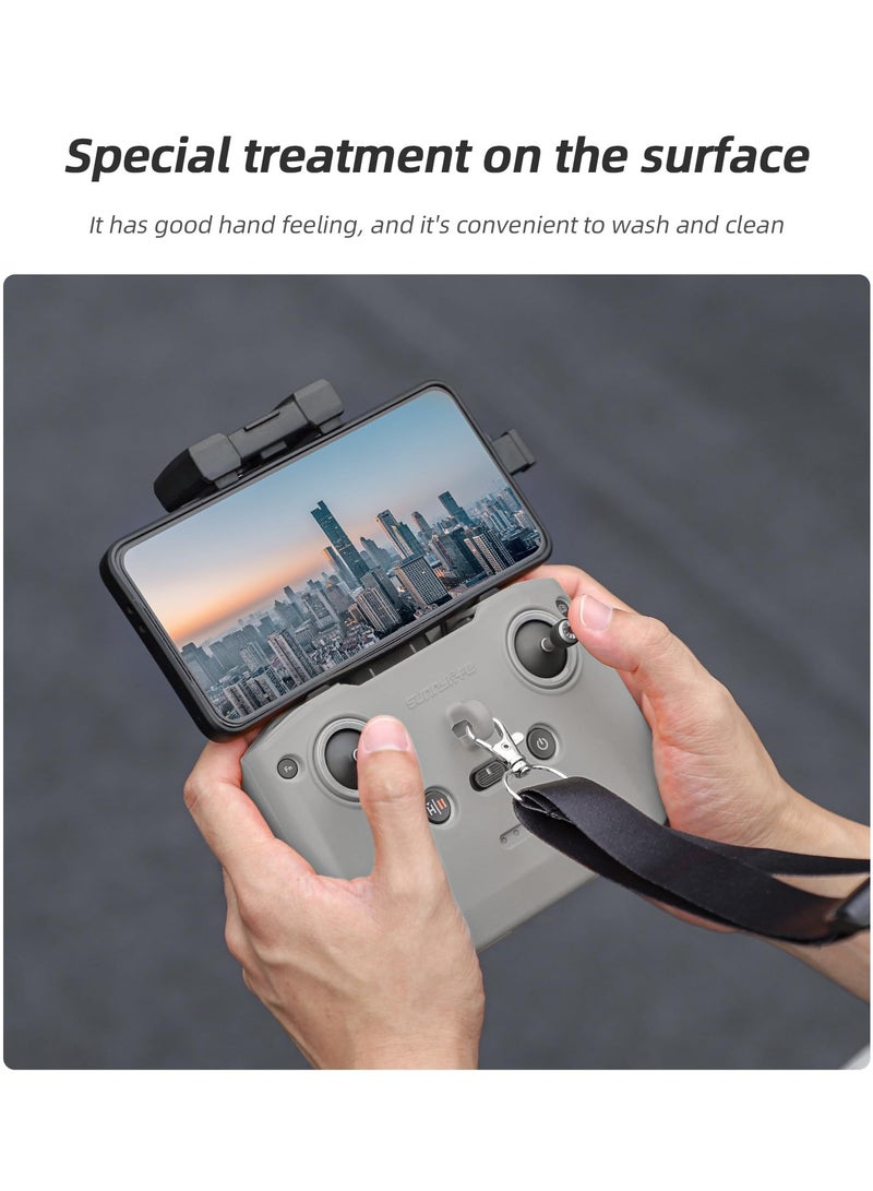 RC-N1 N2 N3 Silicone Sleeve Protective Cover with Strap for DJI NEO/Air 3 3S/Mini 4K/Mavic 3/Mini 4 3 Pro Remote Controller Accessories (Grey)  - Image 3